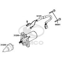 Elektrischer Anlasser & Starterritzel