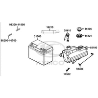 Batterie, Sicherungen & Öltank