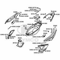 Hintere Verkleidung & Helmfach