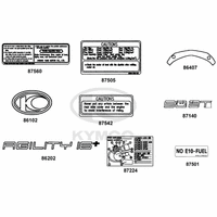 Aufkleber, Embleme & Hinweis - Schilder