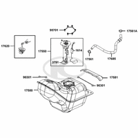 Tank, Benzinpumpe & Tankschloss