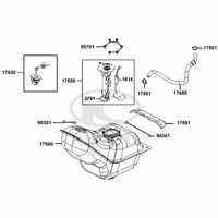 Tank, Benzinpumpe & Tankschloss