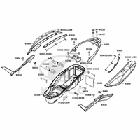 Verkleidung hinten & Helmfach
