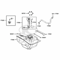 Tank, Benzinpumpe & Tankschloss