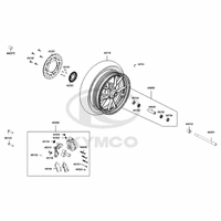 Vorderrad mit Bremse