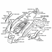 Verkleidung hinten & Helmfach