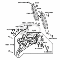 Stoßdämpfer hinten & Schwingarm
