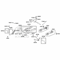 Hinterradschwinge & Fußrasten hinten