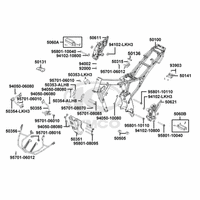 Rahmen & Fußrasten vorne