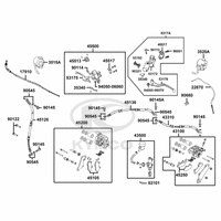 Bremse vorne u. hinten, Armaturen & Bowdenzüge