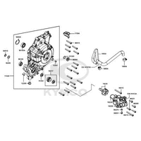 Gehäusedeckel links & Wasserpumpe