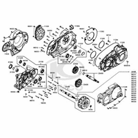 Gehäuse Antriebseinheit re., Getriebe & Kupplung