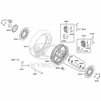Vorderrad mit Bremse