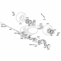 Räder hinten, Antrieb mit Bremse