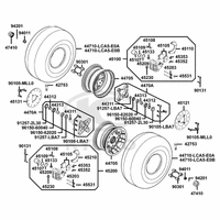 Räder vorne mit Bremse