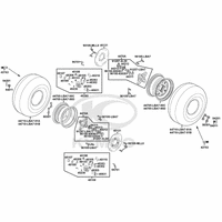 Räder vorne mit Bremse