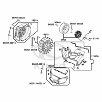 Lichtmaschine & Luftleitblech Zylinderabdeckung