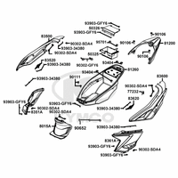 Hintere Seitenverkleidungen, Helmfach & Gepäckträger