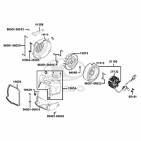 Lichtmaschine & Luftleitblech Zylinderabdeckung