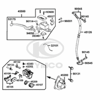 Hauptbremszylinder, Bremssättel, Bermshebel & Bremsschlauch