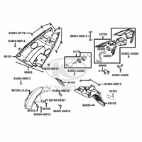 Rücklicht, Spritzschutz & Radabdeckung hinten