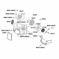 Lichtmaschine & Luftleitblech Zylinderabdeckung