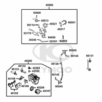 Hauptbremszylinder, Bremssättel, Bermshebel & Bremsschlauch