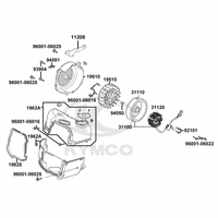 Lichtmaschine & Luftleitblech Zylinderabdeckung
