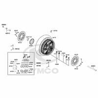 Vorderrad mit Bremse