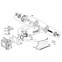 Zylinder, Kolben & Kurbelwelle