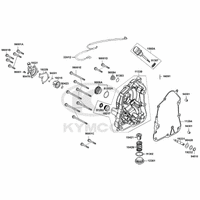 Gehäusedeckel rechts & Wasserpumpe