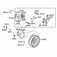 Hinterrad, Bremssattel & Bremsscheibe