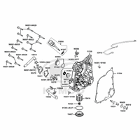 Gehäusedeckel rechts, Ölfilter & Wasserpumpe