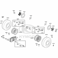 Räder vorne mit Bremse & Antriebswelle