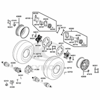 Räder hinten mit Bremse & Antriebswelle