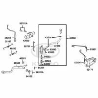 Hauptbremszylinder hinten & Fußbremse