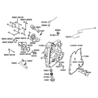 Gehäusedeckel rechts & Wasserpumpe
