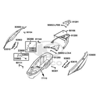 Verkleidungen hinten & Helmfach