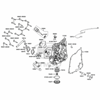 Gehäusedeckel rechts, Ölfilter & Wasserpumpe