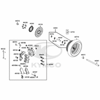 Vorderrad mit Bremse
