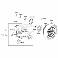 Hinterrad mit Bremse
