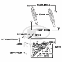 Federbein & Schwingarm hinten