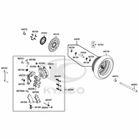 Vorderrad mit Bremse