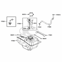 Tank, Benzinpumpe & Tankschloss