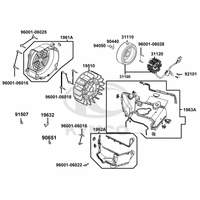 Lichtmaschine & Luftleitblech Zylinderabdeckung
