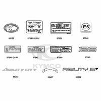 Embleme, Aufkleber & Hinweisschilder