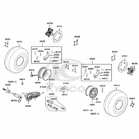 Räder vorne mit Bremse & Antriebswelle