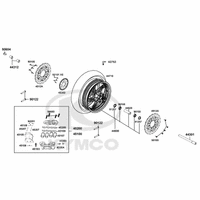 Vorderrad mit Bremse