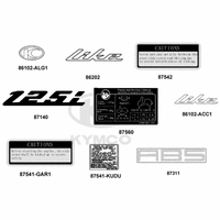 Emblem, Aufkleber & Hinweisschilder