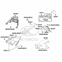 Rücklicht, Spritzschutz & Radabdeckung hinten